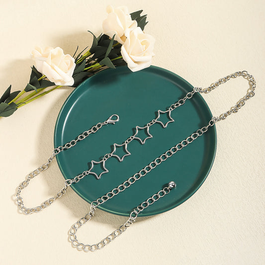 Women's Fashion Metal Star Waist Chain Jewelry