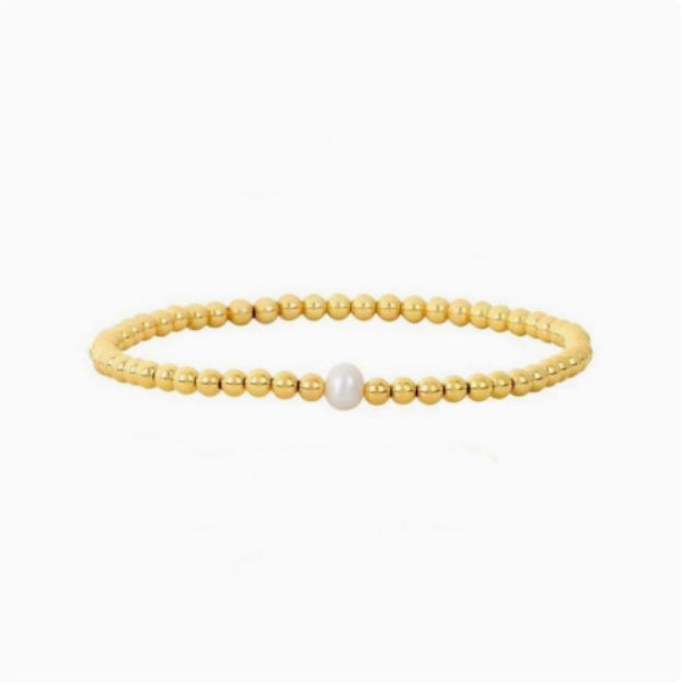 Simple Baroque Natural Freshwater Pearl Bracelet