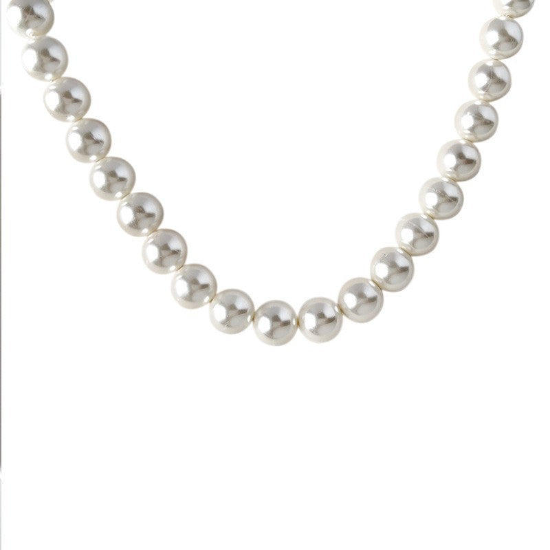 Handmade Round White All-Matching Necklace – Four Seasons Style