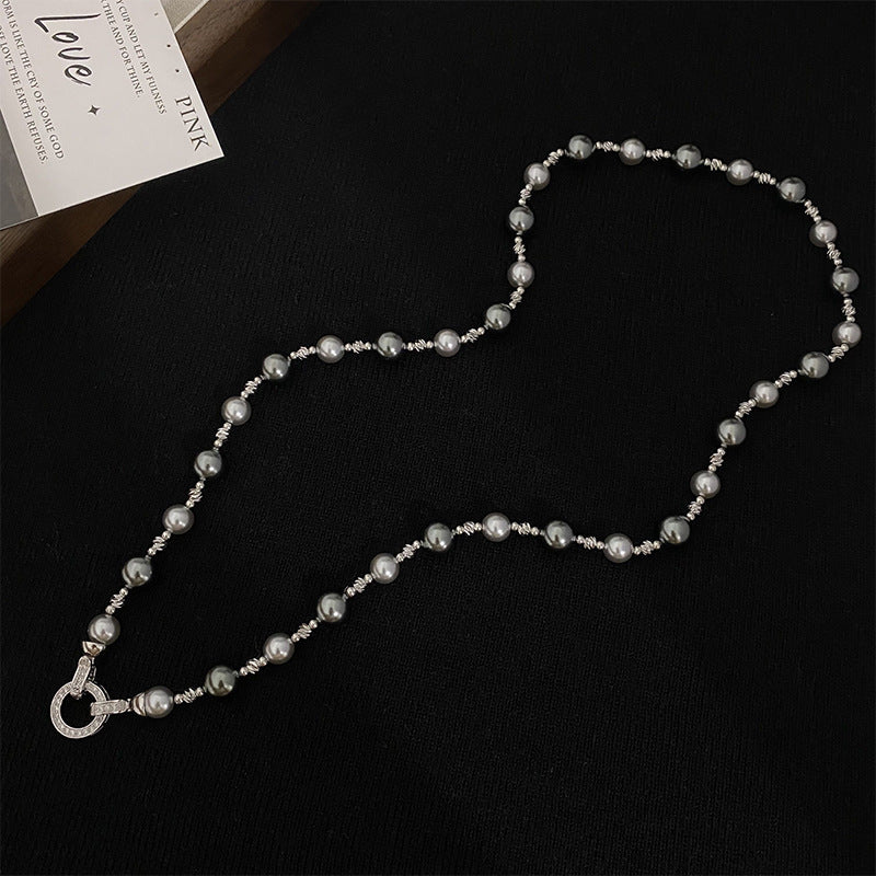 Pearl Sweater Chain Women's Long Necklace