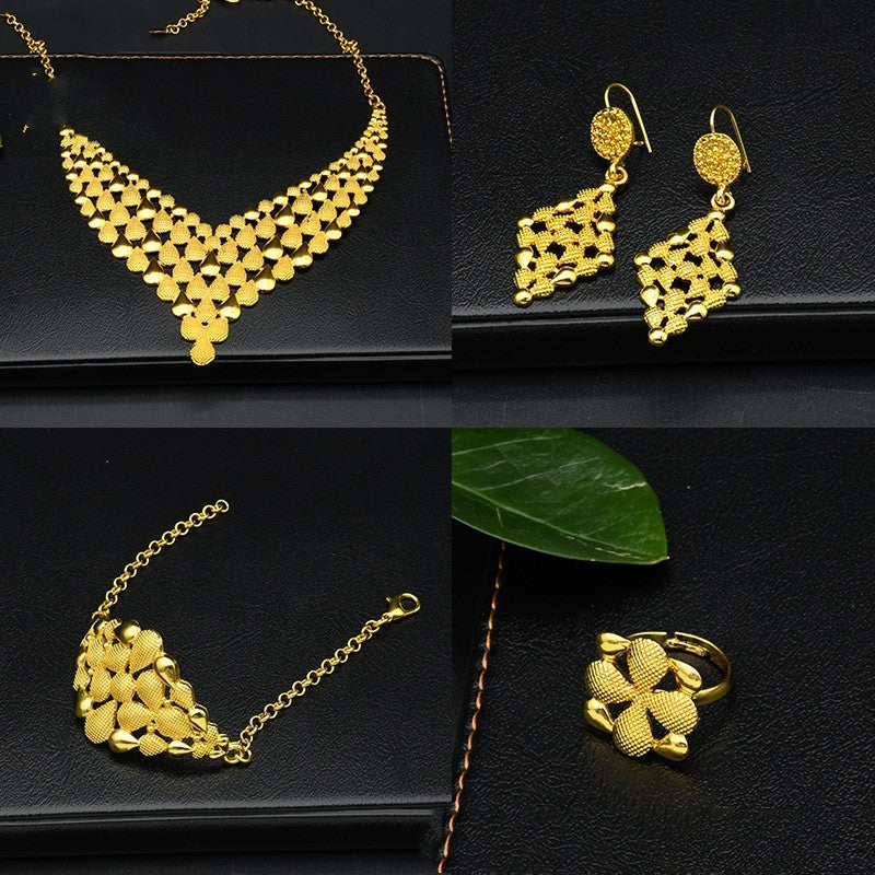 Nigeria Dubai 24K Gold Plated Jewelry Set