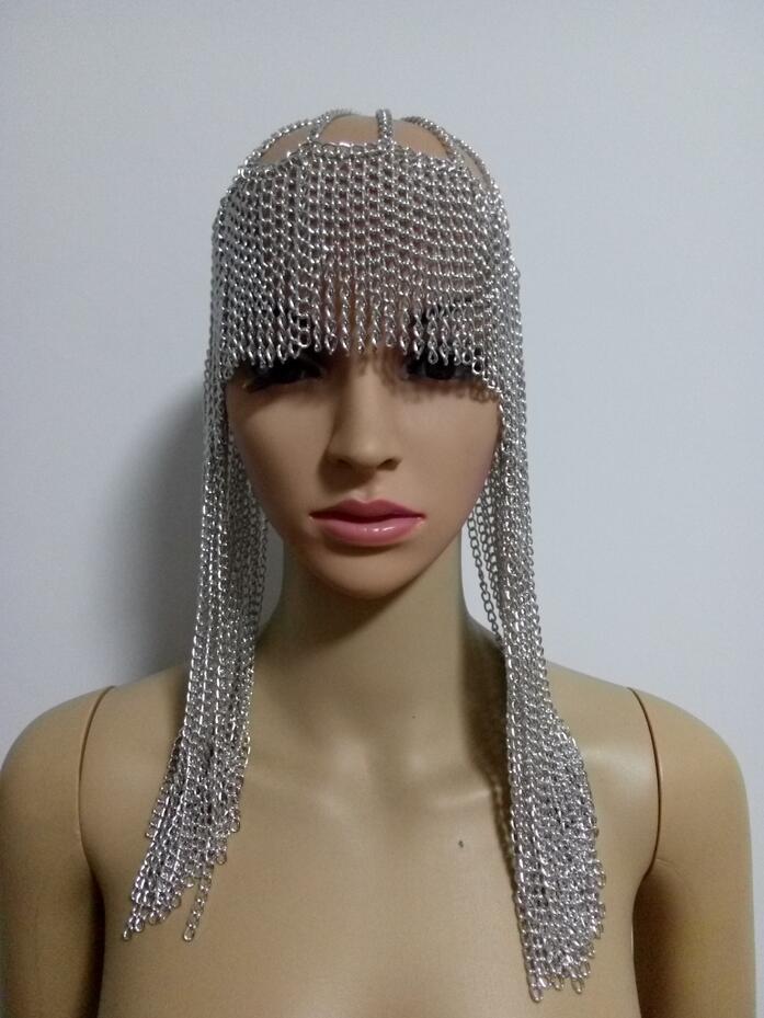 Dome Pendant Head Chain – Statement Mask-Style Jewelry for Festivals & Fashion