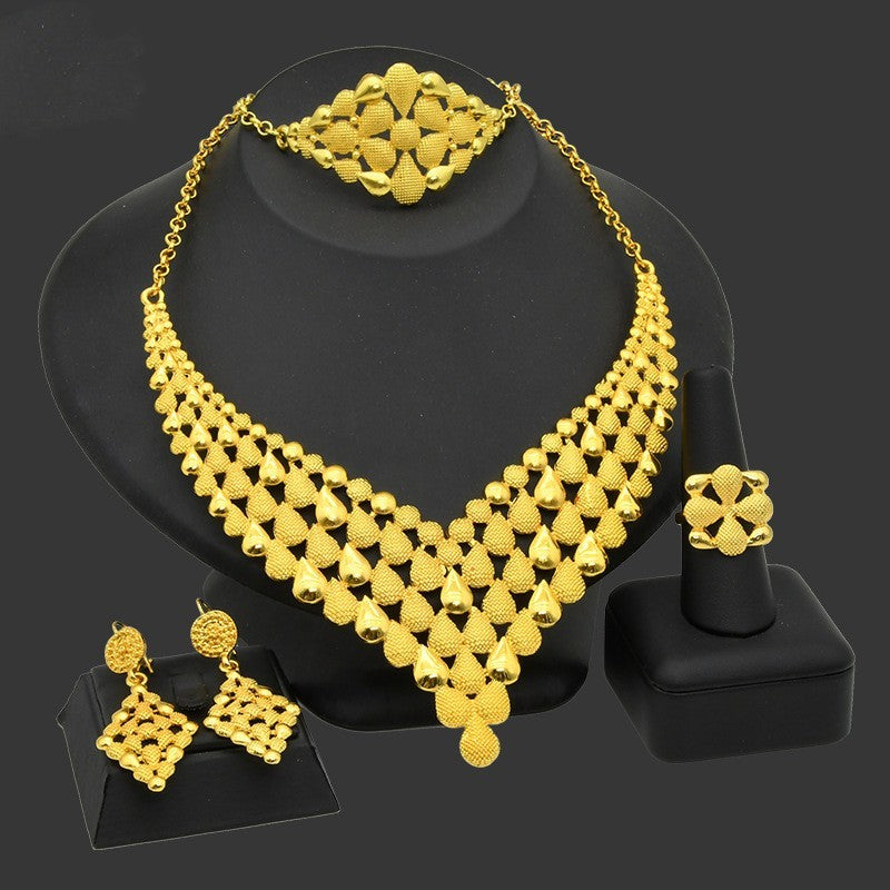 Nigeria Dubai 24K Gold Plated Jewelry Set