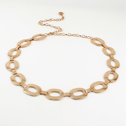 Summer Metal Waist Chain, Minimalist Jewelry for Beach & Casual Wear