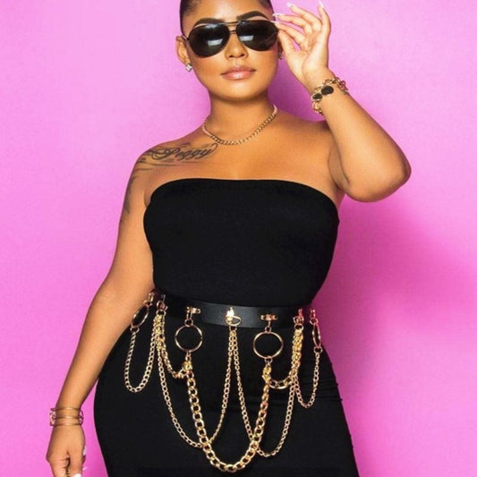 Romantic Lovers Waist Chain – Adjustable Belt Body Jewelry for Women