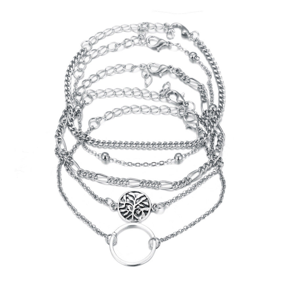 Handmade Classic Simple Bracelet Five-Piece Set