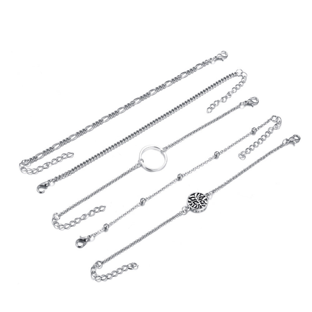Handmade Classic Simple Bracelet Five-Piece Set