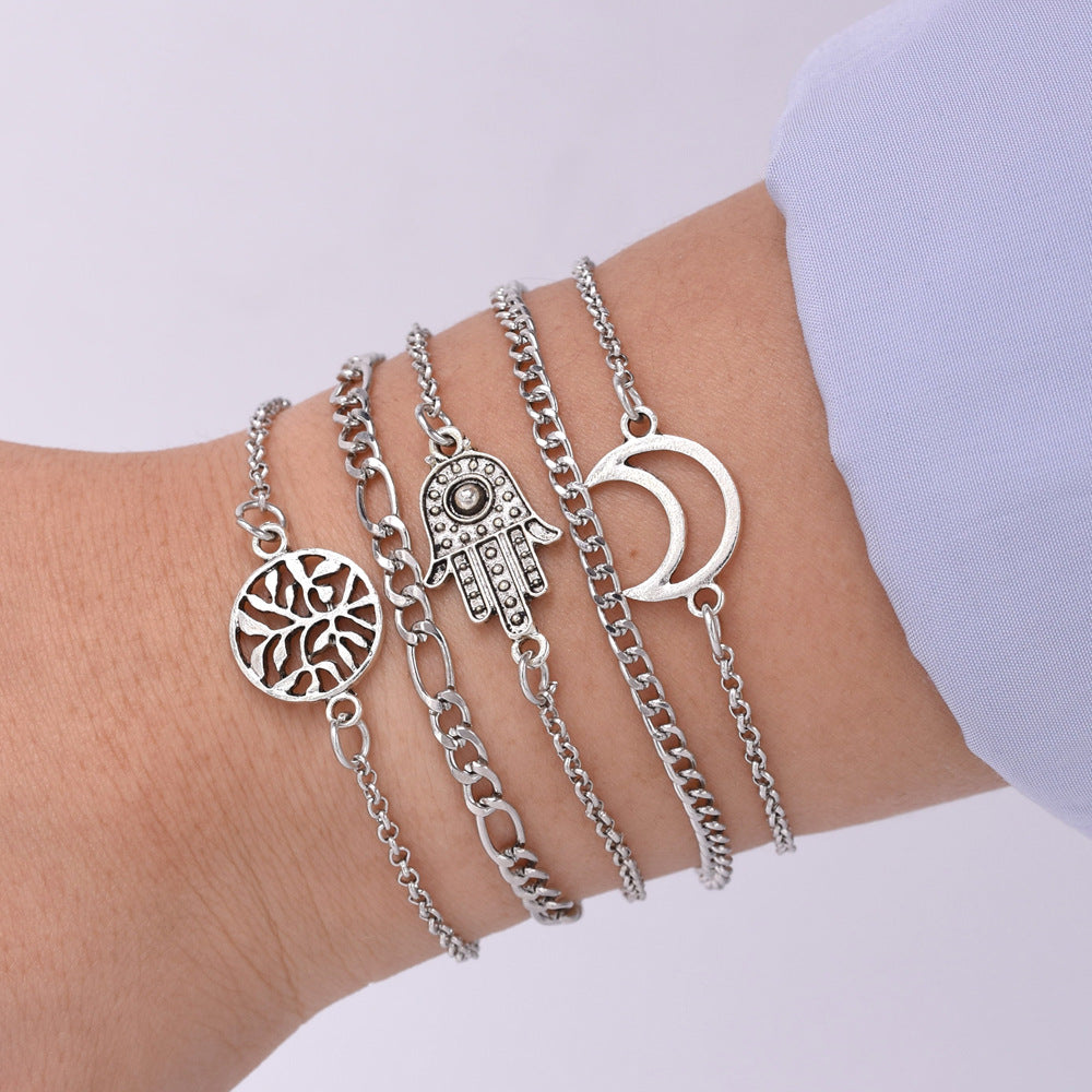 Handmade Classic Simple Bracelet Five-Piece Set