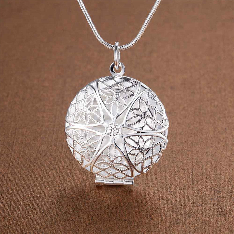 Silver Plated Peach Heart Necklace – 11 Styles, Elegant Women's Pendant Jewelry