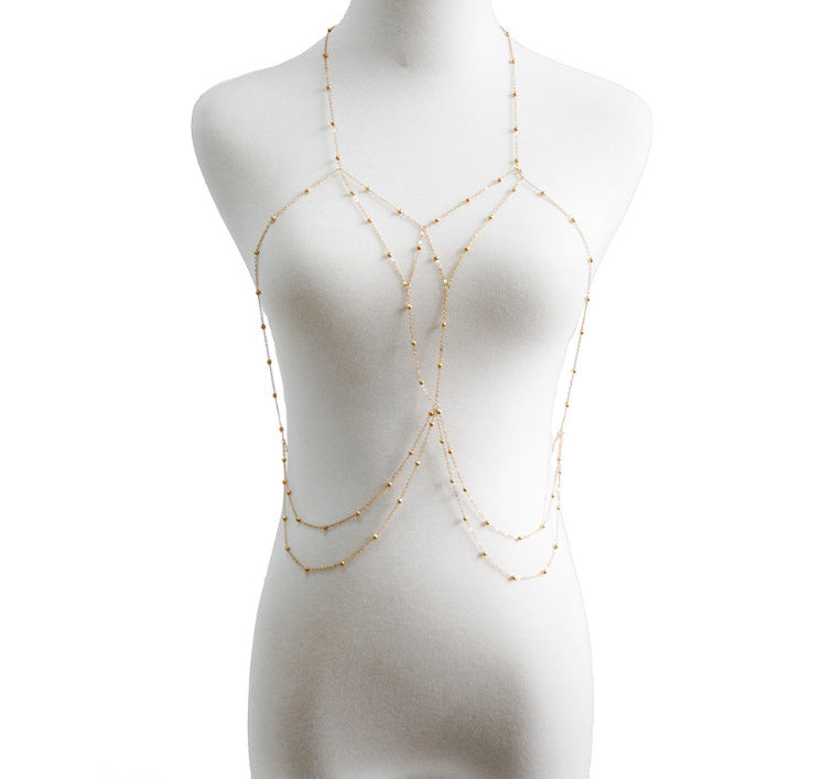 Multi-layer Bikini Body Chain – Beaded Tassel Beach Jewelry for Summer Style