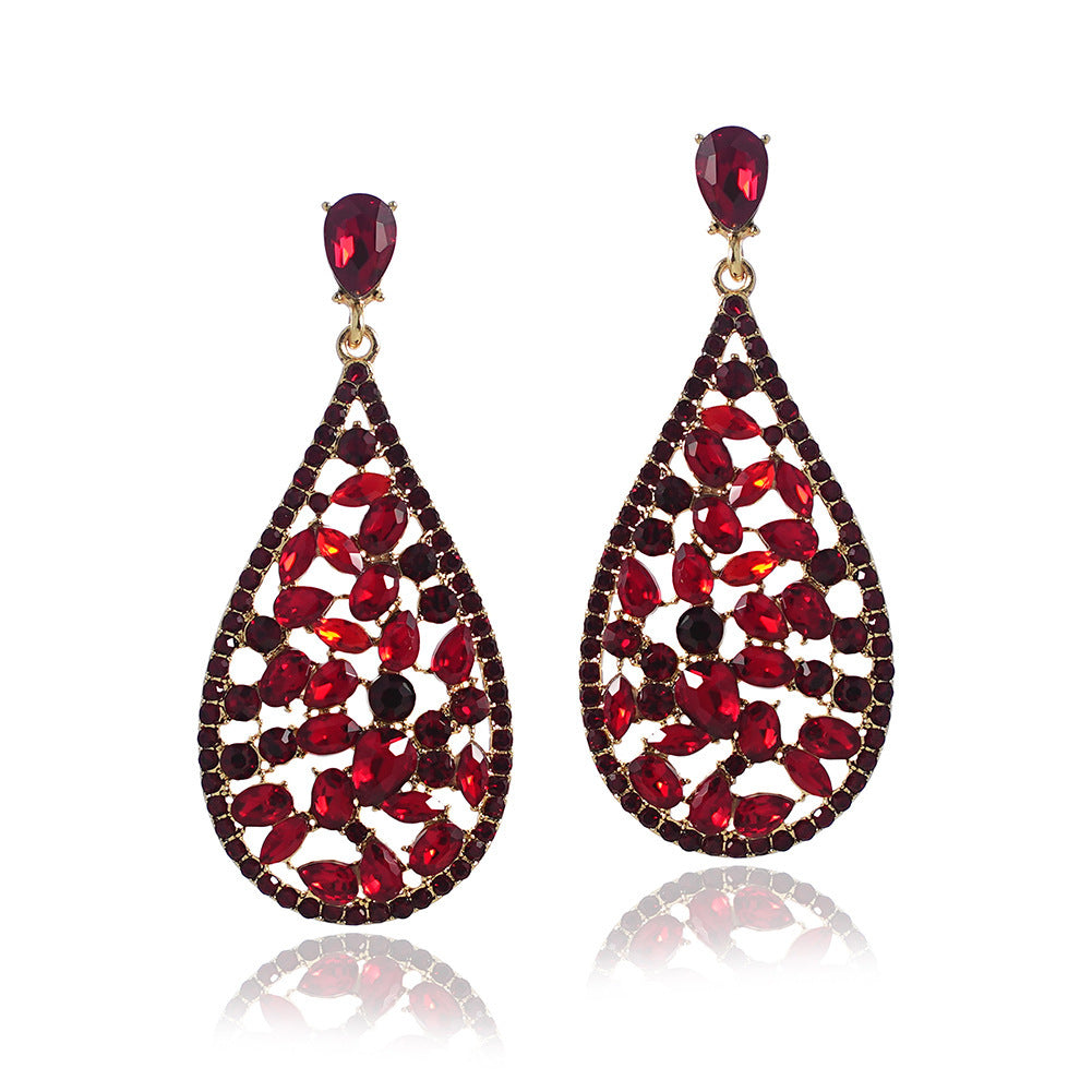Vintage Crystal Diamond Earrings