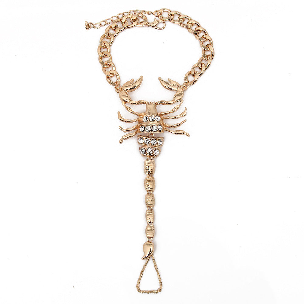 Diamond-Style Scorpion Anklet in Electroplated Alloy
