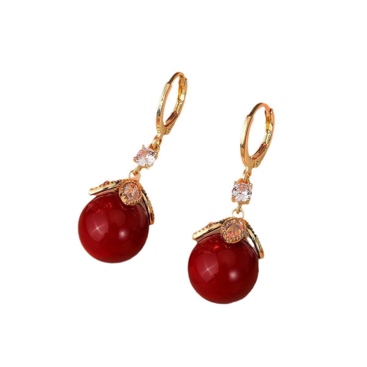 Jequirity Bean Ear Clip — Wild Design Statement Earrings