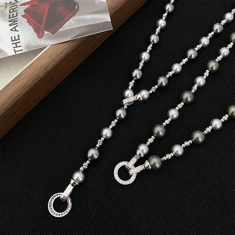 Pearl Sweater Chain Women's Long Necklace
