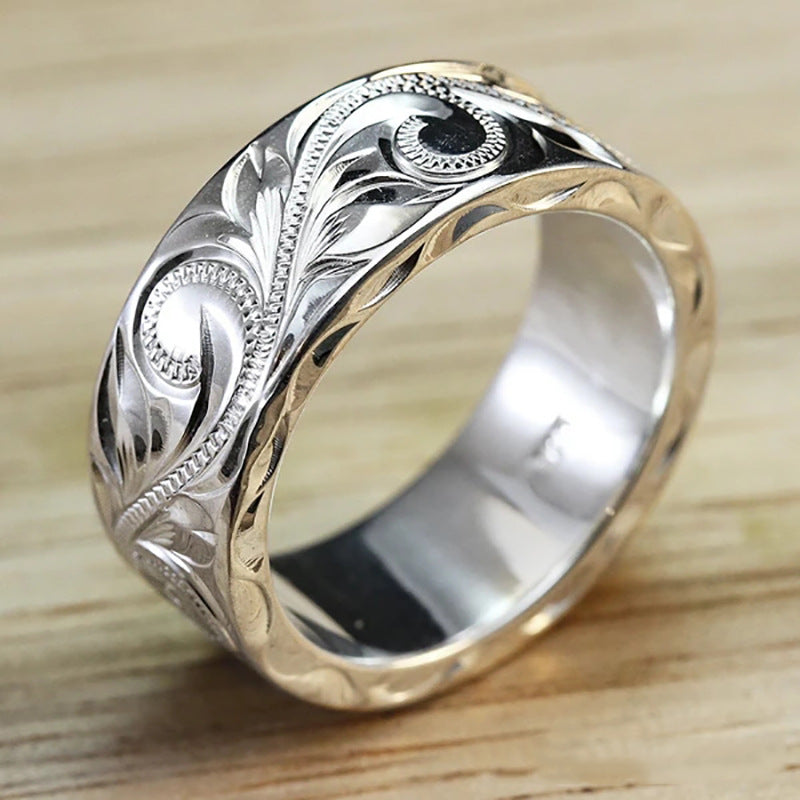 Simple 925 Silver Women's Fashion Ring