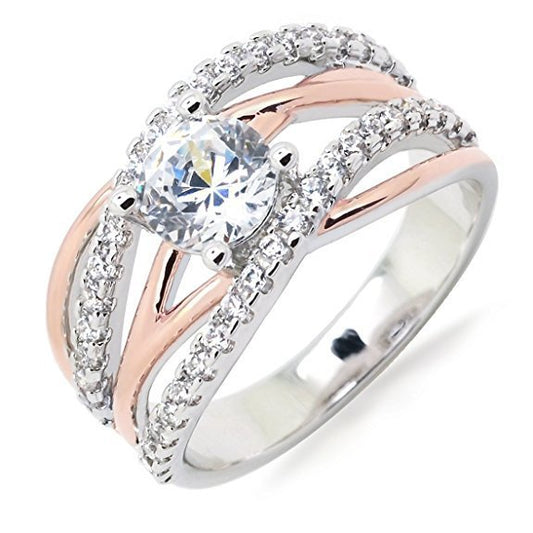 Simple 14K Gold Cross Zircon Ring for Women – Elegant & Minimalist