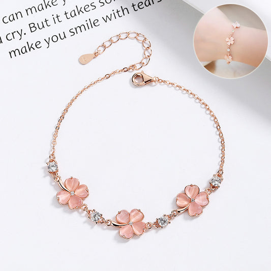Fashion Jewelry Opal Crystal Gemstones Chain Bracelets