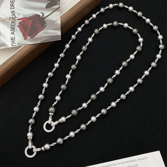 Pearl Sweater Chain Women's Long Necklace