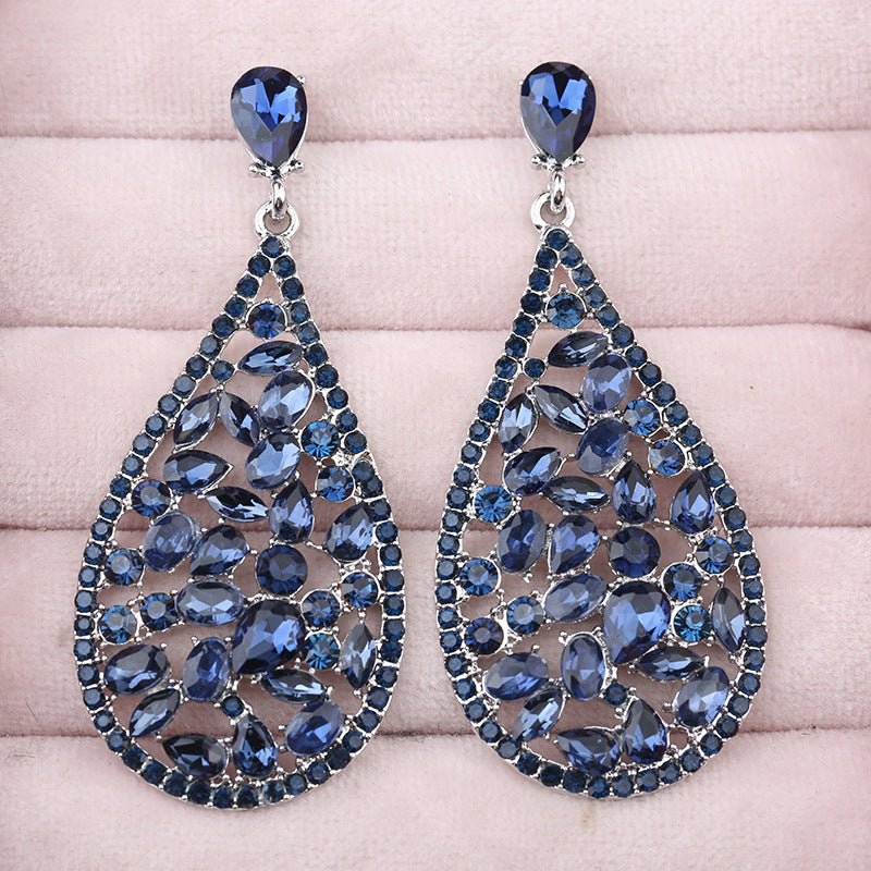Vintage Crystal Diamond Earrings