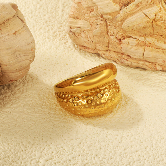 Geometric Non-Fading Ring for Women — INS Style Fashion Jewelry