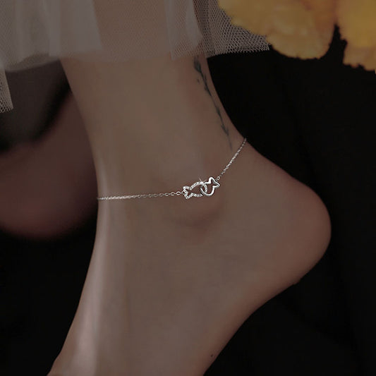 Kissing Fish Anklet for Women – Playful Personality Fashion Jewelry