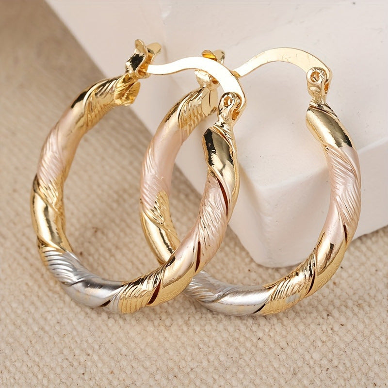 Stylish Colorful Round Earrings
