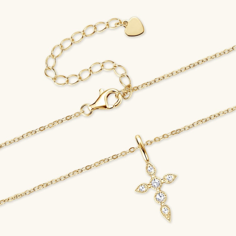 Cross Diamond Necklace For Women