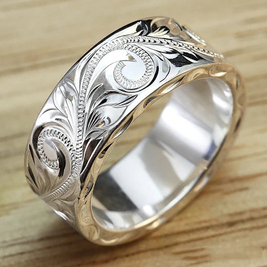 Simple 925 Silver Women's Fashion Ring