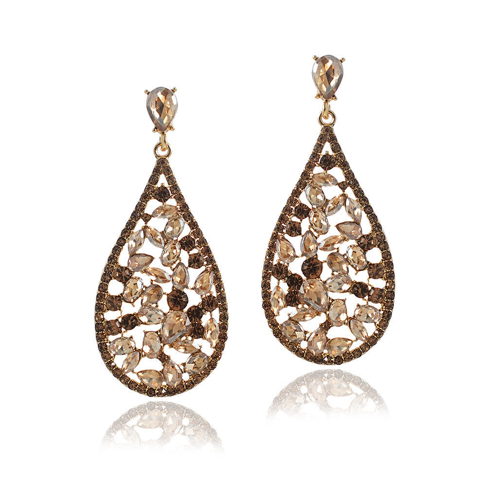 Vintage Crystal Diamond Earrings