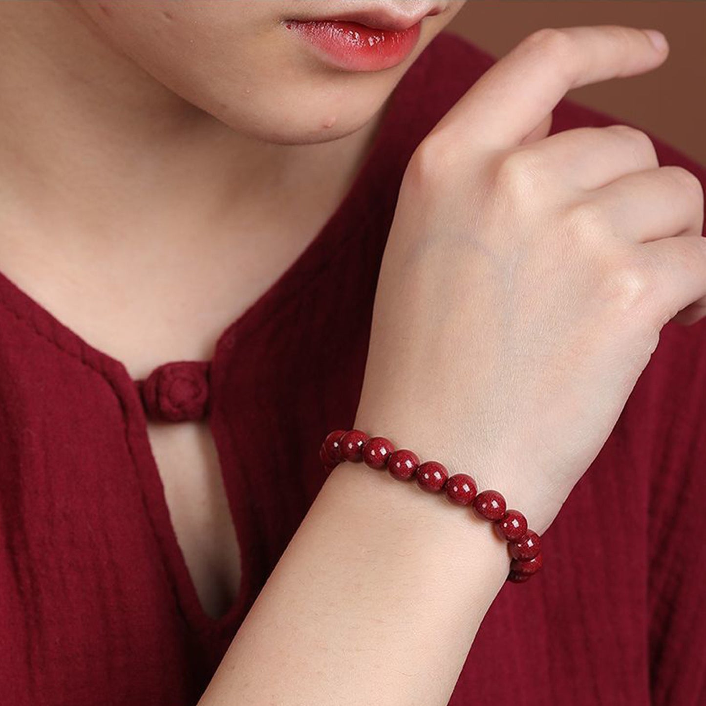 Cinnabar Double Pixiu Bracelet