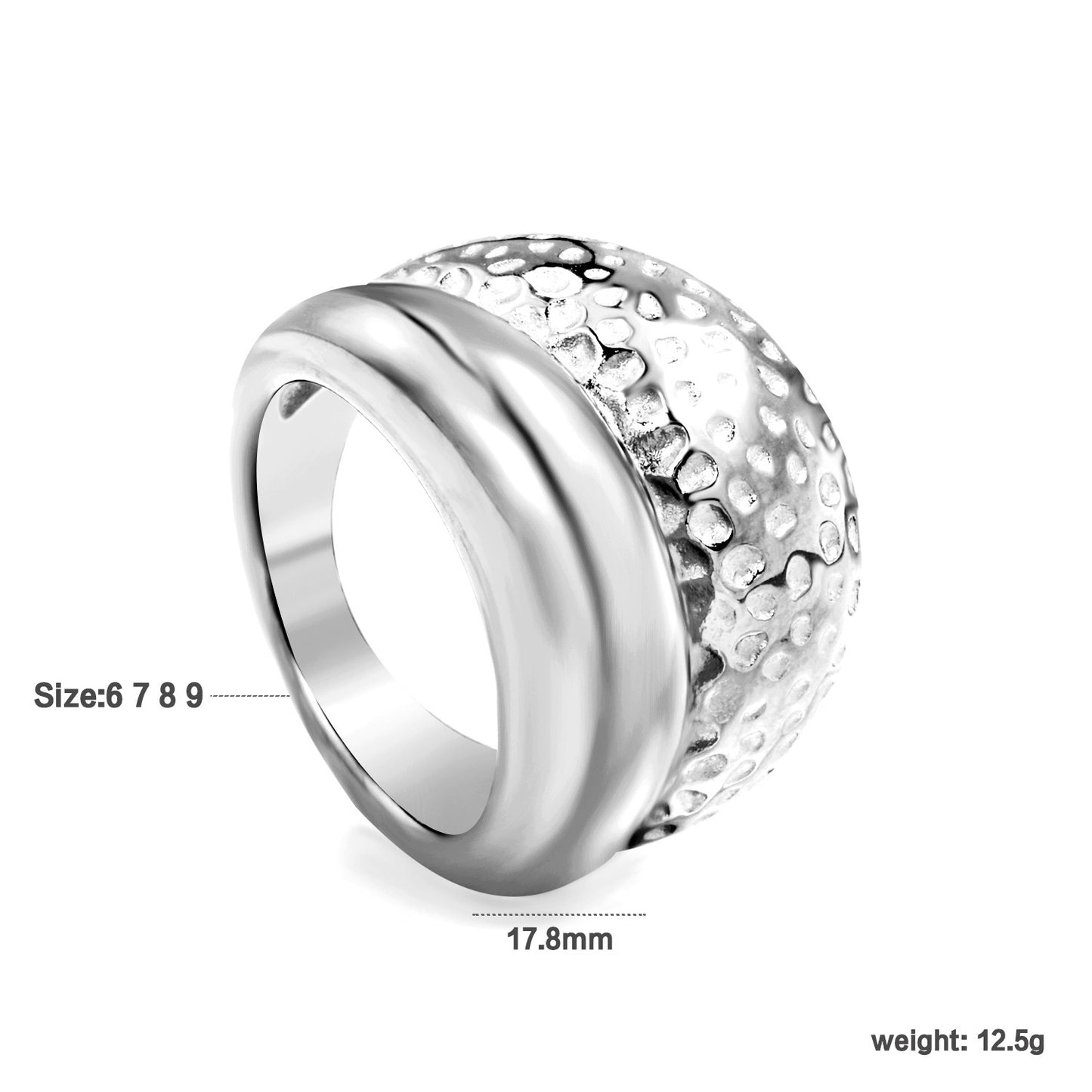 Geometric Non-Fading Ring for Women — INS Style Fashion Jewelry