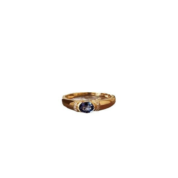 Light Luxury Retro Oil Painting Color Ring