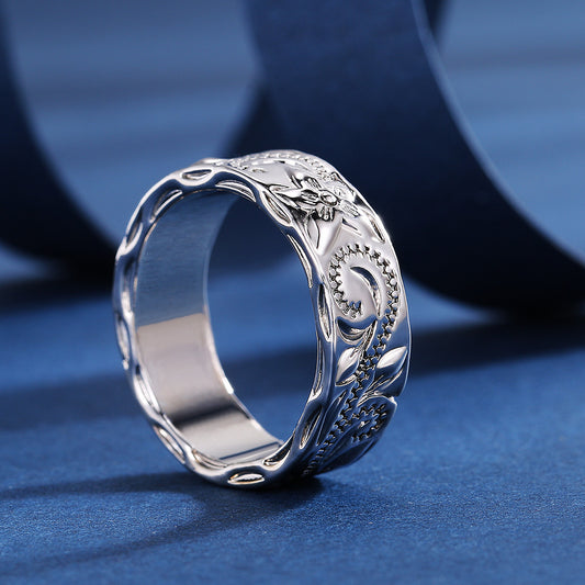 Simple 925 Silver Women's Fashion Ring