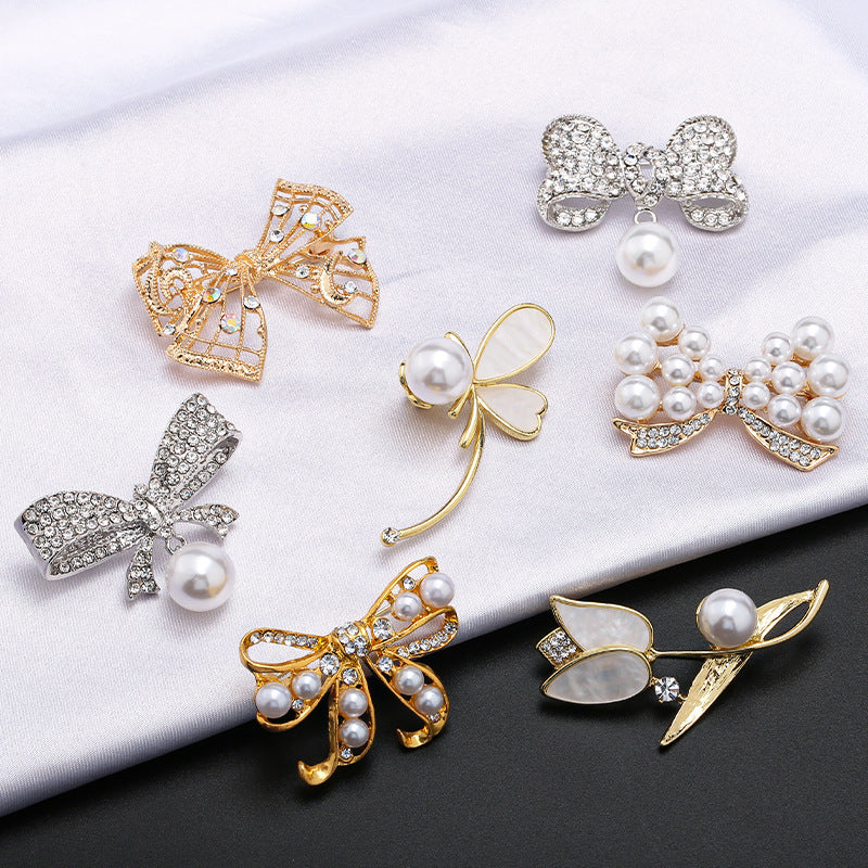 Bowknot Flower Decorative Corsage – Fashion Clothing Accessories