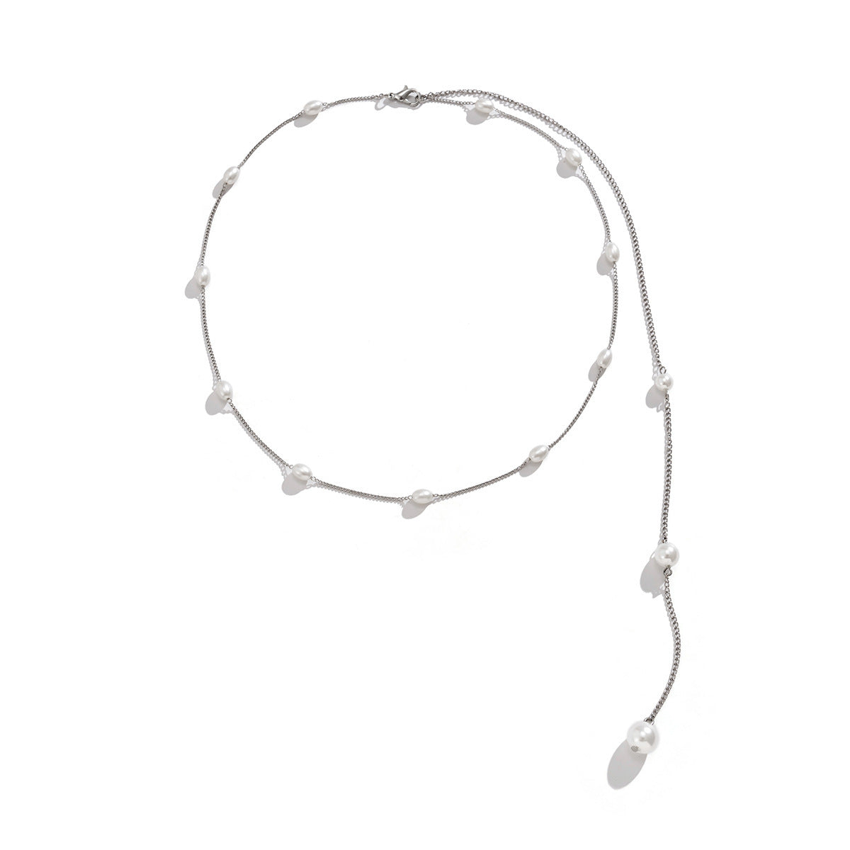 Pearl Tassel Chest Chain – Creative Body Jewelry for Elegant Styling