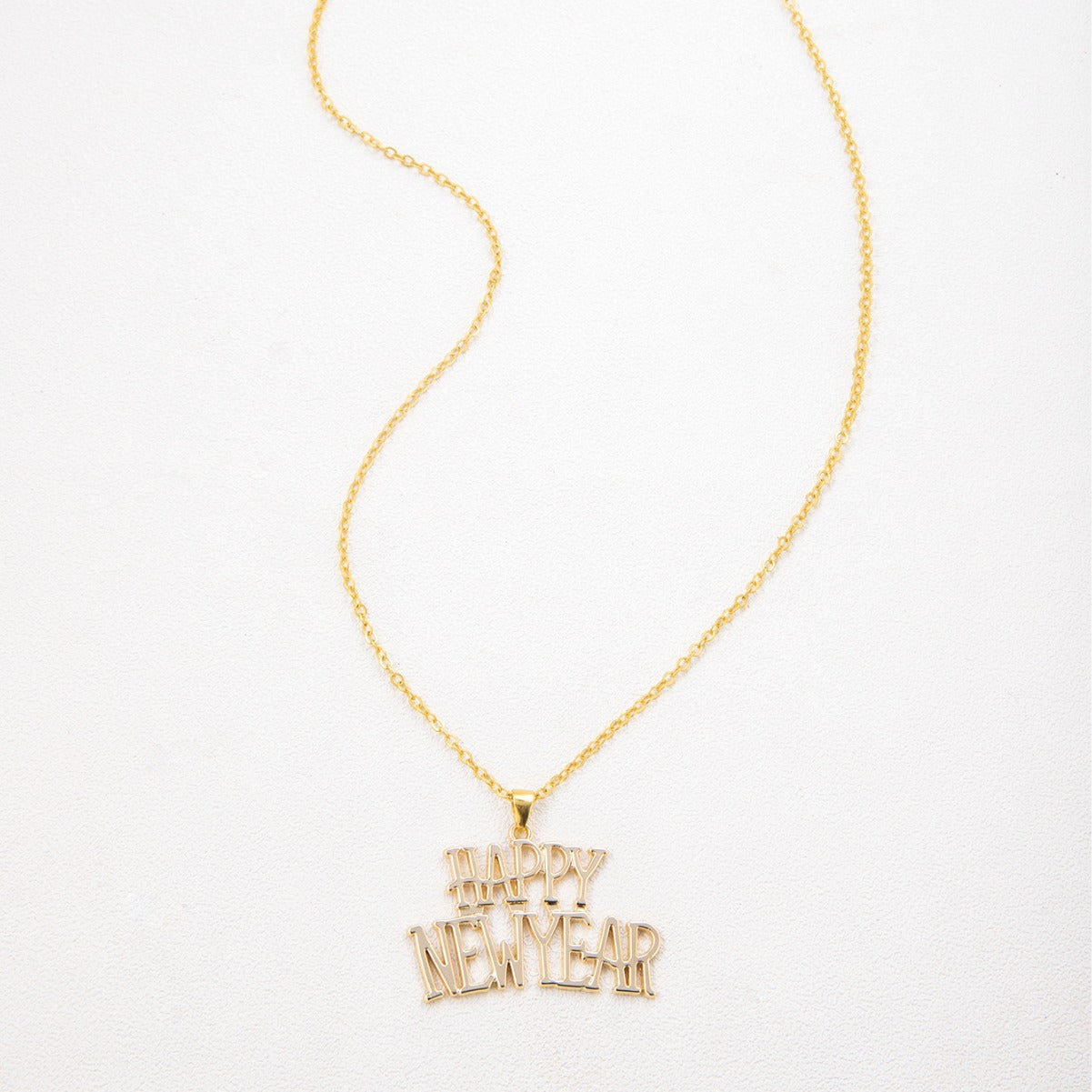 Happy New Year Letter Necklace