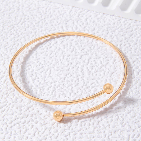 Geometric Bow Letter Irregular Bracelet
