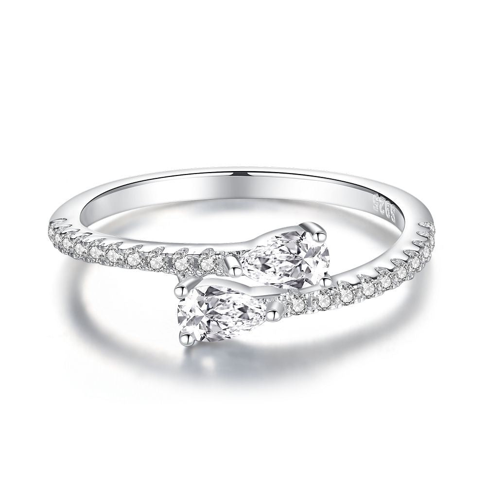 Original Design Sterling Silver Water Drop Ring