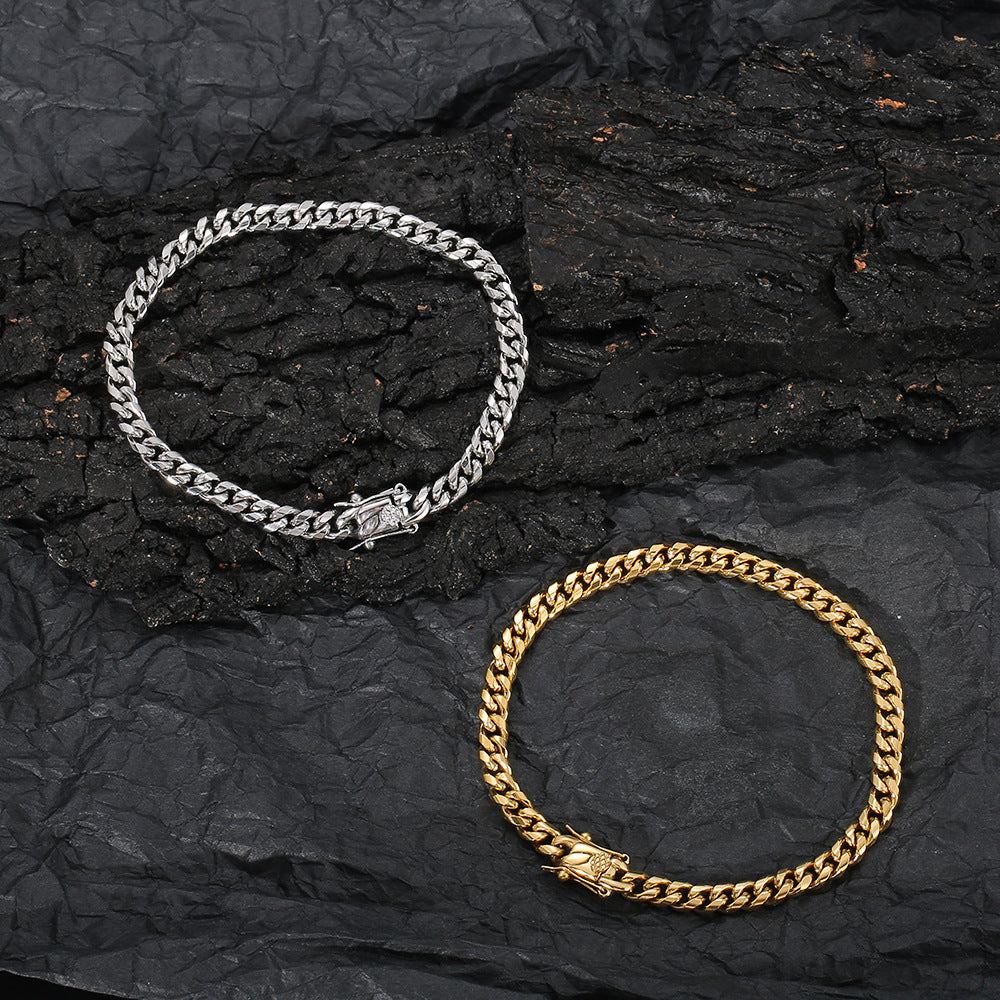 Stainless Steel Anklet for Women – Multiple Sizes and Widths in Steel or Gold