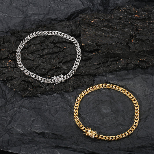 Stainless Steel Anklet for Women – Multiple Sizes and Widths in Steel or Gold