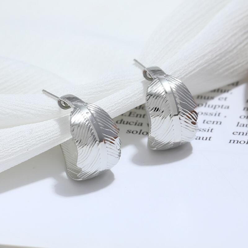 Gold & Silver Leaf Earrings — Statement Jewelry