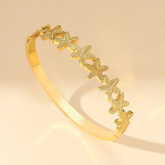 Women's Starfish Stainless Steel Bracelet