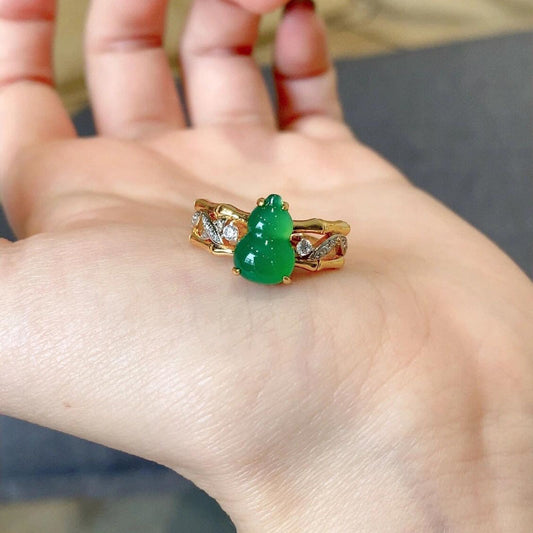 Bamboo Gourd Design Index Finger Ring