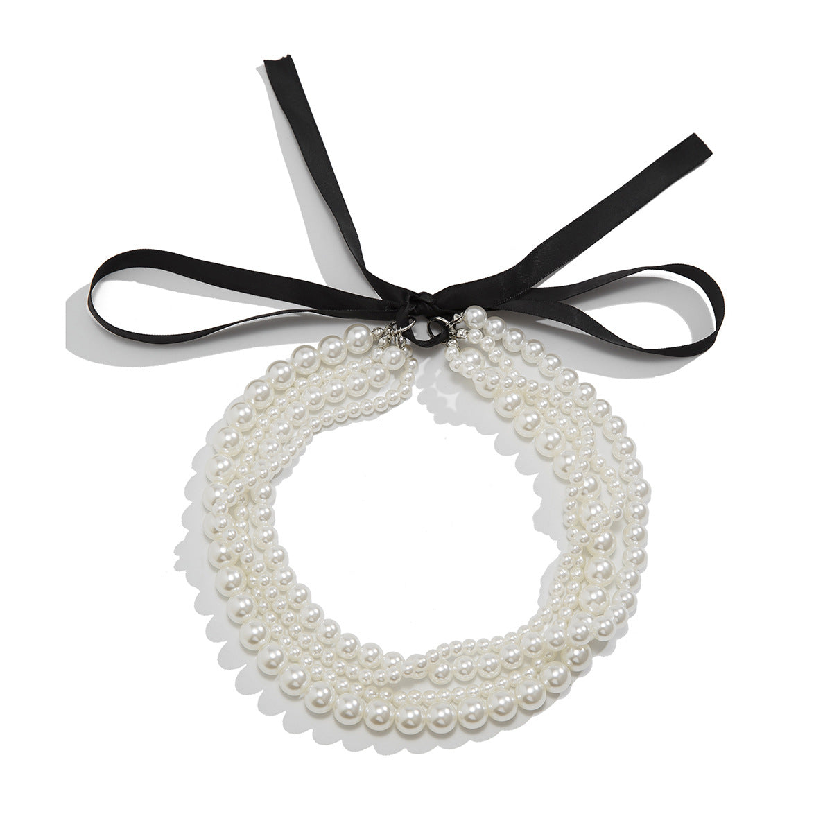 Multi-layer Pearl Popular Temperament Twin Necklace