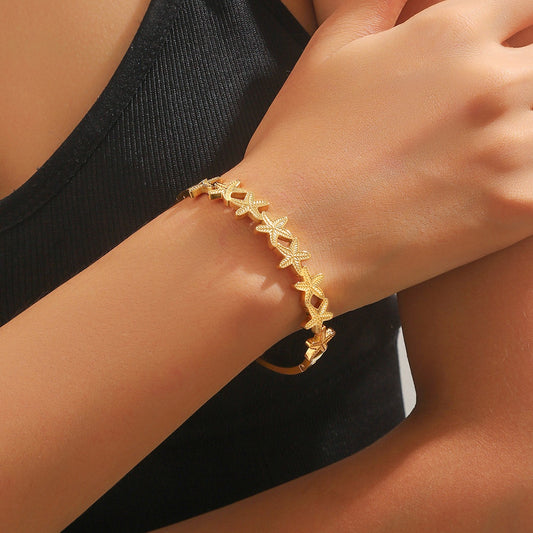 Women's Starfish Stainless Steel Bracelet