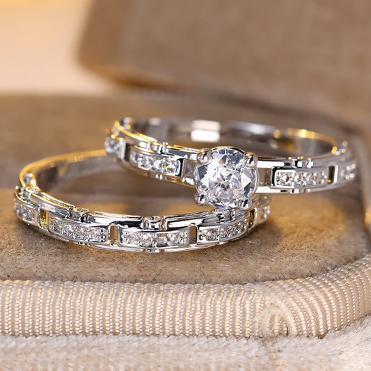 Golden Four-Claw Round Drill Chain Ring Set