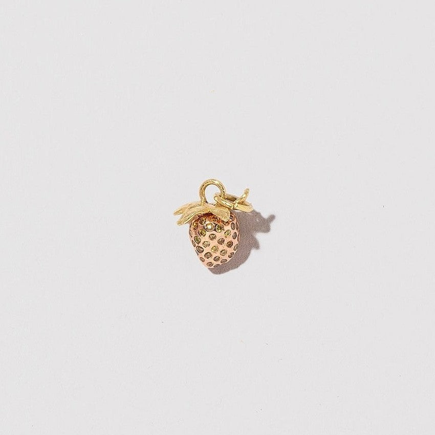 DIY Open End Food Pendant Ring, 18K Gold Plated