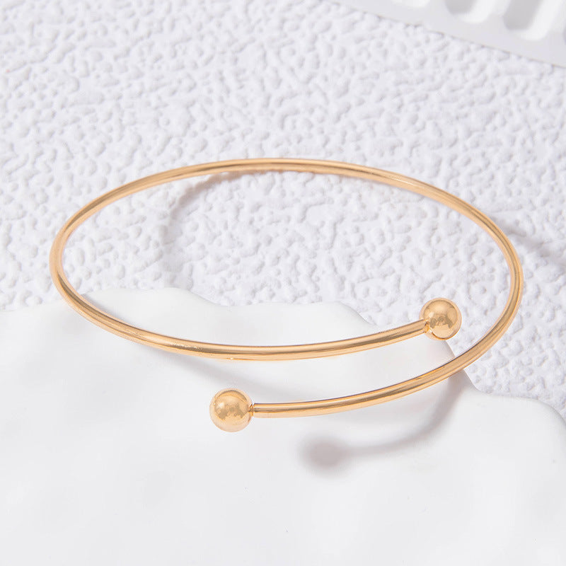 Geometric Bow Letter Irregular Bracelet