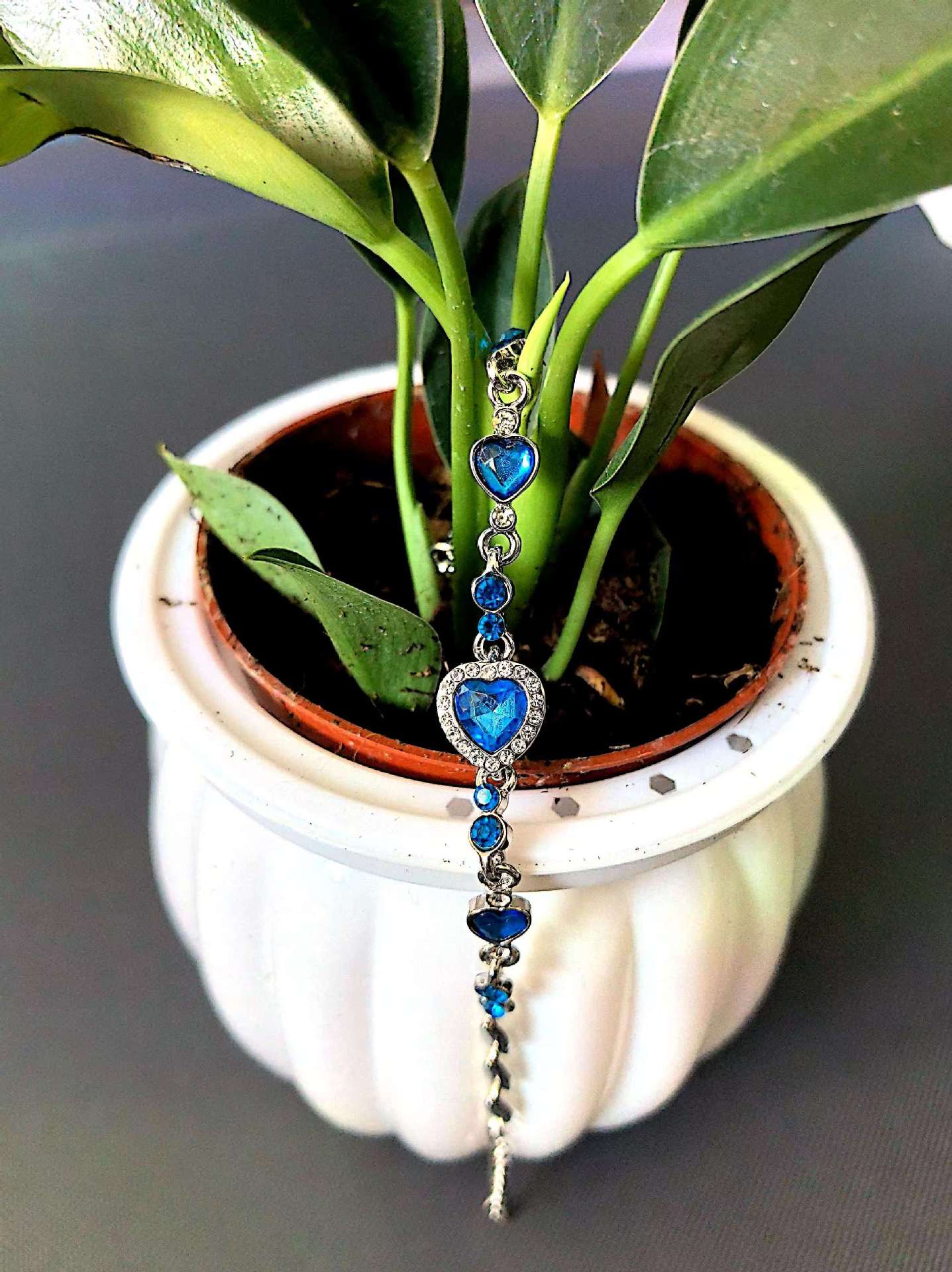 Ocean Heart Crystal & Diamond Constellation Bracelet