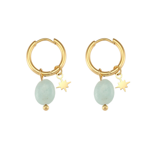 European & American Style Amazonite Earrings – Women's Fashion Jewelry